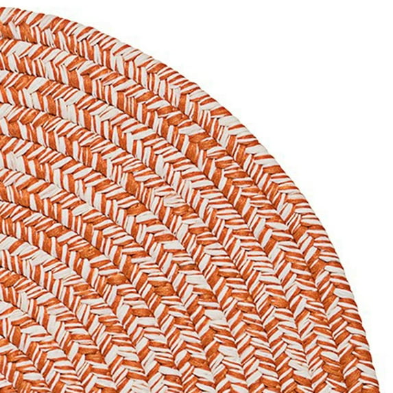 HW73R027X046 Howell Tweed - Orange 27"x46" Rug, 100% Polypropylene - Oval.