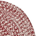 thumbnail image 1 of Colonial Mills 2' x 11' Red and White Tweed All Purpose Handcrafted Reversible Oval Outdoor Area, 1 of 2