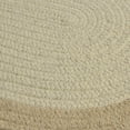 thumbnail image 1 of 10' Tortilla Brown and Beige Reversible Round Area Throw Rug, 1 of 2