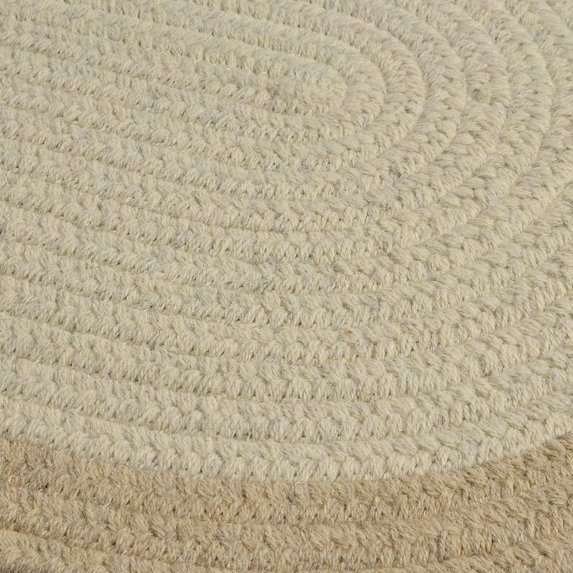 Colonial Mills 4' Tortilla Brown and Beige Reversible Round Area Throw Rug