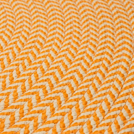 Ibiza Woven Chevron Doormats - Rust 60 x 60