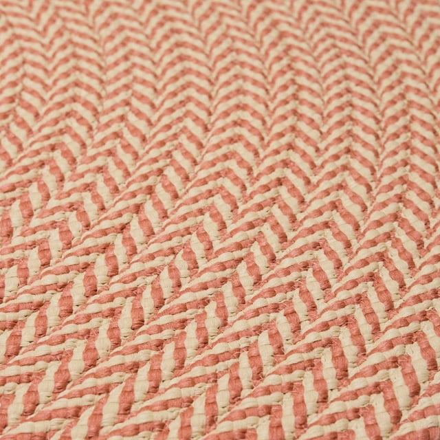 Colonial Mills Ibiza Woven Chevron Doormats - Vermillion 30” x 30”