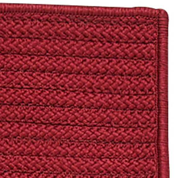 Colonial Mills 2.5' x 12' Red All Purpose Handmade Reversible Rectangular Mudroom Area Throw Rug
