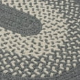 thumbnail image 1 of Colonial Mills 6' x 9' Gray and White Reversible Oval Area Throw Rug, 1 of 2