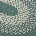 thumbnail image 1 of Colonial Mills 9' Teal Blue and White Reversible Round Area Throw Rug, 1 of 2