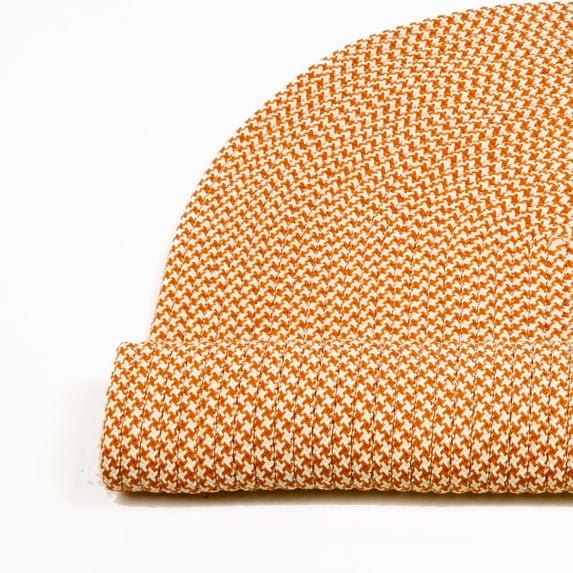 Jamestown Houndstooth Tweed - Orange 4 x 6