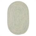 thumbnail image 1 of Colonial Mills 2' x 8' Blue, White And Yellow Oval Handmade Braided Area Runner Rug, 1 of 2