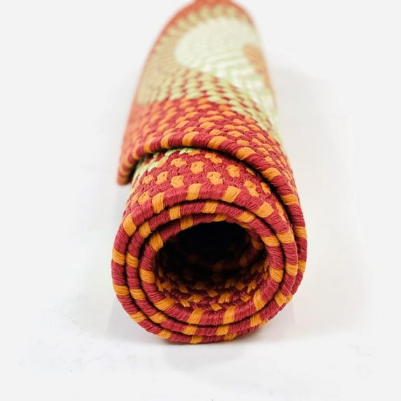 Colonial Mills Kingston Braided Reversible Indoor/Outdoor Rug in (7) Awesome Colorways Red 2x5 2' x 6' Oval