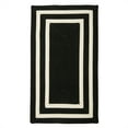 thumbnail image 1 of 5' x 8' Black and White Rectangular Modern Braided Area Throw Rug, 1 of 2