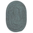 thumbnail image 1 of Colonial Mills 8' x 10' Blue and Gray All Purpose Handcrafted Reversible Oval Outdoor Area Throw Rug, 1 of 2