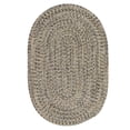 thumbnail image 1 of Colonial Mills 3.5' x 5.5' Fossil Gray All Purpose Handcrafted Reversible Oval Outdoor Area Throw, 1 of 2