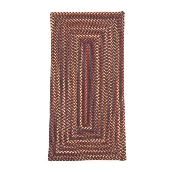 Colonial Mills Lucid Braided Multi Runner - Rusted Red 30"x9' Rug