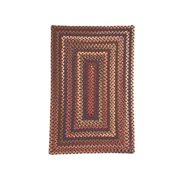 Colonial Mills Lucid Braided Multi - Rusted Red 4x6 Rug