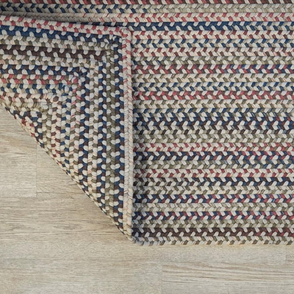 Colonial Mills Lucid Braided Multi Square - Beige Linen 8x8 Rug