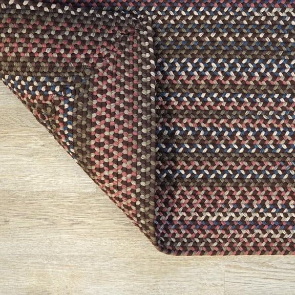 Colonial Mills Lucid Braided Multi Square - Earth Brown 4x4 Rug