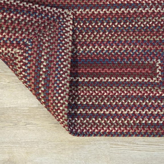 Colonial Mills Lucid Braided Multi Square - Rusted Red 6x6 Rug