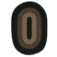 thumbnail image 1 of MD44R024X120 Madison - Jet Black 2'x10' Rug, 75% Polypropylene/25% Wool - Runner (Oval)., 1 of 3