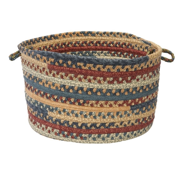 Colonial Mills Market Mix Basket Braided Multi Area Rug 18"x18"x12"