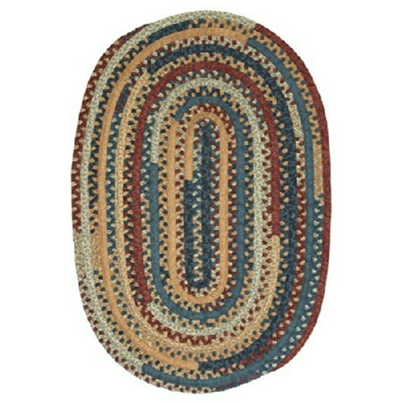 Colonial Mills Market Mix Oval Braided Multi Area Rug 12x15