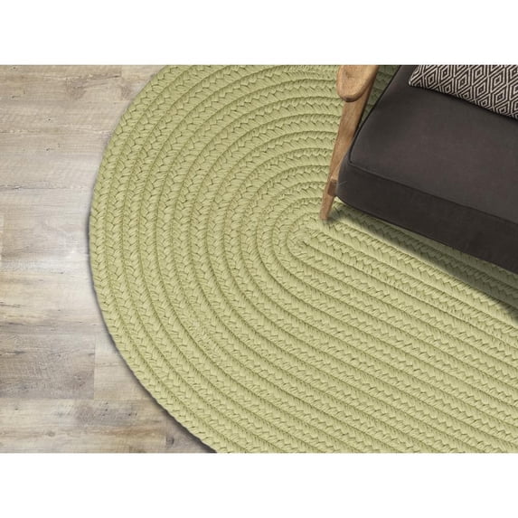 MI66R084X108 Marys Isle - Celery 7x9 Rug, 100% Polypropylene - Oval.