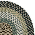thumbnail image 1 of Colonial Mills 7' x 9' Black and Beige Handcrafted Reversible Oval Outdoor Area Throw Rug, 1 of 2