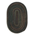 thumbnail image 1 of 4' Gray and Blue Braided Round Area Throw Rug, 1 of 2