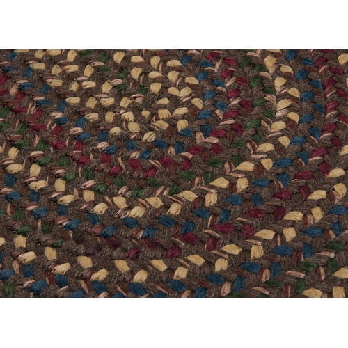 Colonial Mills Midnight Braided Brown Area Rug 8"x28" (SET 13)