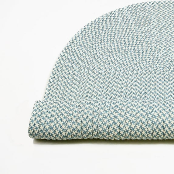 Milton Houndstooth Tweed - Federal Blue 7 x 9