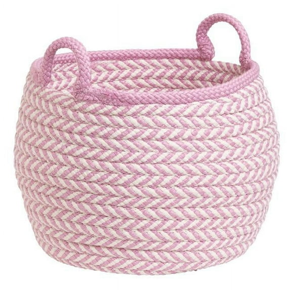 Colonial Mills Mistique Indoor/Outdoor Basket - Pink 18"x18"x17"