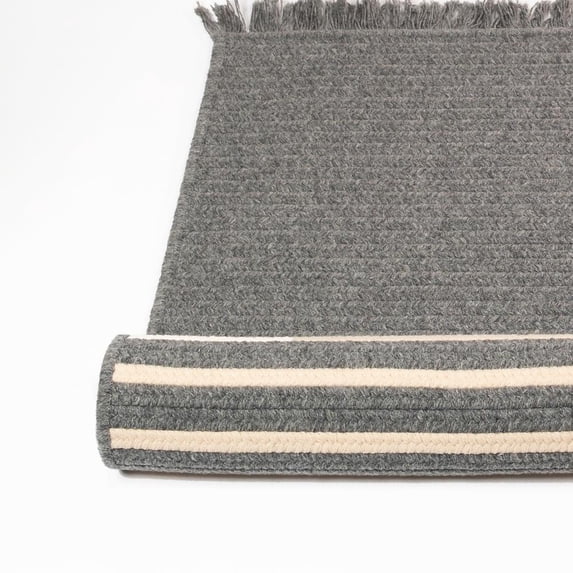 Modern Wool Stripe Grey 4' x 6'