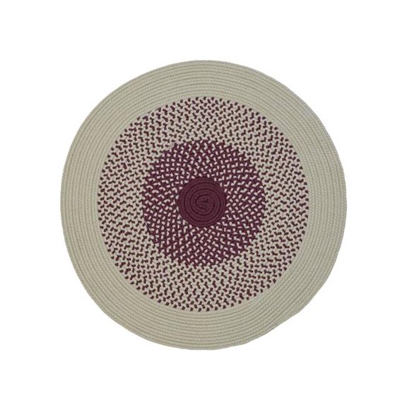 Colonial Mills Mohave Braid Round - Corona Red - 7' x 7'