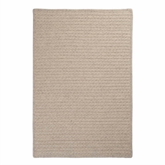 Colonial Mills 8' Beige Square Handmade Braided Area Throw Rug