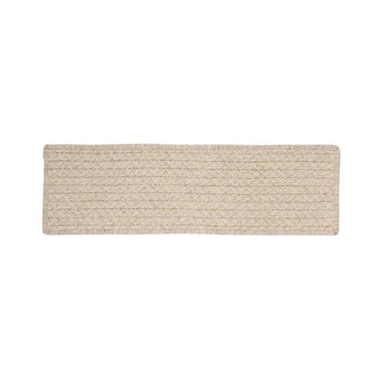 Natural Cream Wool Houndstooth Stair Treads Set of 13