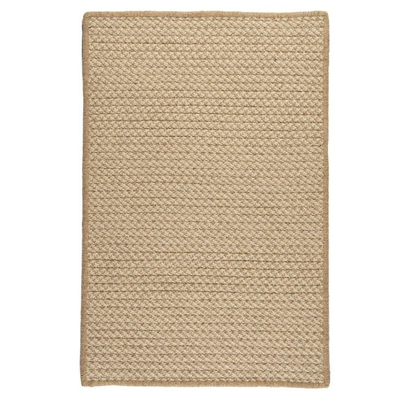 HD33R120X120S Natural Wool Houndstooth - Tea 10' square Rug, 100% All-Natural Wool - Square.