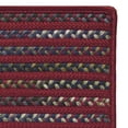thumbnail image 1 of Colonial Mills 7' x 7' Sangria and White Striped All Purpose Handcrafted Reversible Square Outdoor, 1 of 2