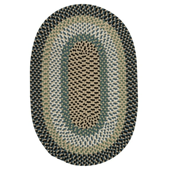 Colonial Mills New Age Farmhouse Lakeside Multicolor Reversible Oval Area Rug Lakeside Multi 4' x 6' Oval 4' x 6' Outdoor, Indoor