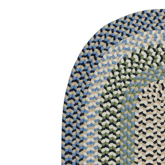 Colonial Mills New Age Farmhouse Lakeside Multicolor Reversible Oval Area Rug Sea Crest Multi 2' x 3' Oval 2' x 3' Accent, Outdoor, Indoor