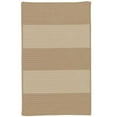 thumbnail image 1 of Colonial Mills 7' x 9' Beige and White Striped Handmade Braided Rectangular Area Throw Rug, 1 of 2