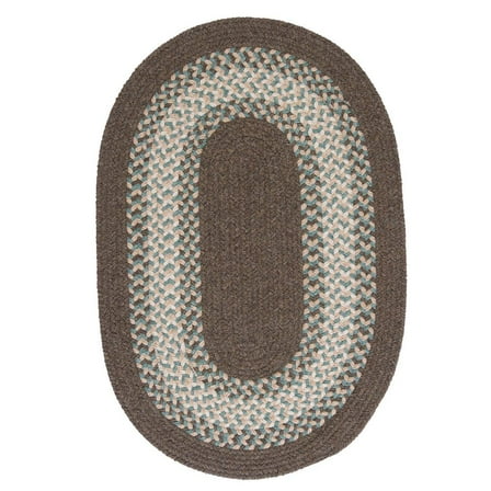 NG99R024X096 North Ridge - Bark 2'x8' Rug, 75% Polypropylene/25% Wool - Runner (Oval).