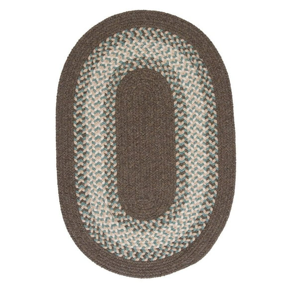 NG99R024X096 North Ridge - Bark 2'x8' Rug, 75% Polypropylene/25% Wool - Runner (Oval).