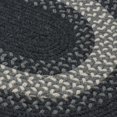thumbnail image 1 of Colonial Mills 2' x 5' Charcoal Black and Gray Braided Oval Reversible Throw Rug, 1 of 2