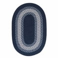 thumbnail image 1 of Colonial Mills 2' x 6' Navy Blue and Gray Braided Oval Reversible Throw Rug, 1 of 3