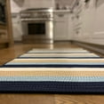 thumbnail image 1 of Colonial Mills 2' x 11' Navy Blue and Ivory Handcrafted Reversible Rectangle Area Throw Rug Runner, 1 of 4