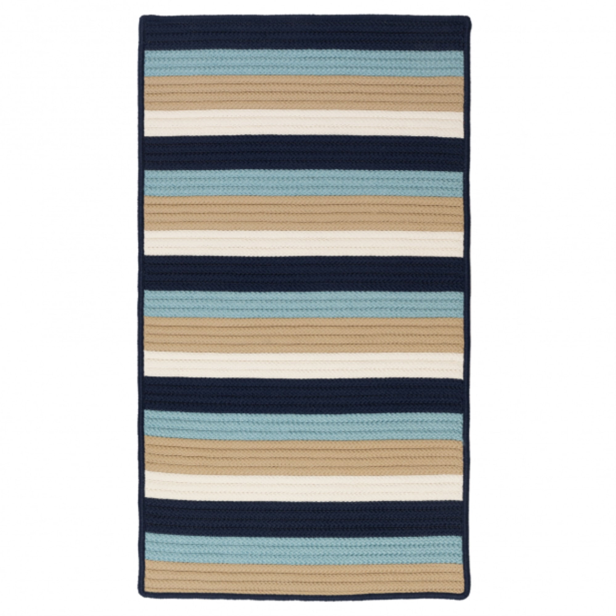 Colonial Mills Norwood Polypropylene Indoor Outdoor Braided Rug Navy ...