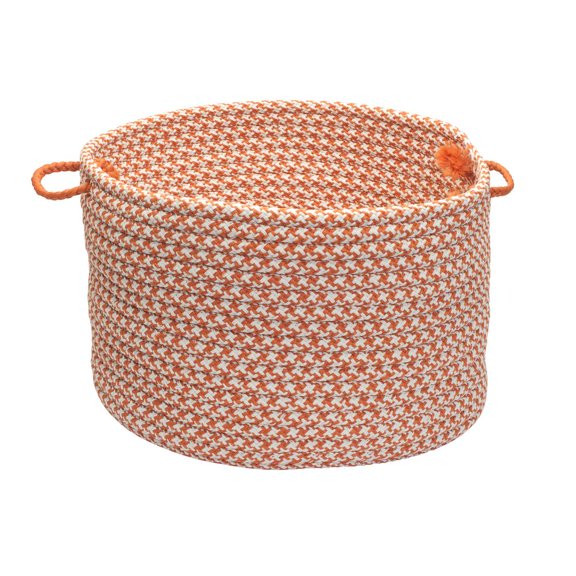 Outdoor Houndstooth Tweed - Orange 11' square-Existing Item-Rug-OT19R132X132S