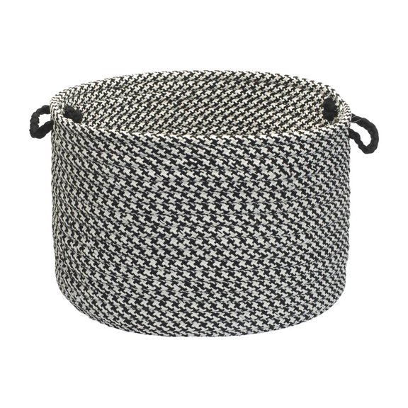 Colonial Mills Outdoor Houndstooth Tweed - Black 11' square