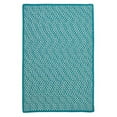 thumbnail image 1 of OT57R132X132S Outdoor Houndstooth Tweed - Turquoise 11' square Rug, 100% Polypropylene - Square., 1 of 9