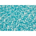 thumbnail image 1 of Colonial Mills Ocean's Edge Braided Indoor/ Outdoor Area Rug Aqua Splash 6' x 6' Square 6' Square White, Teal Square, 1 of 5