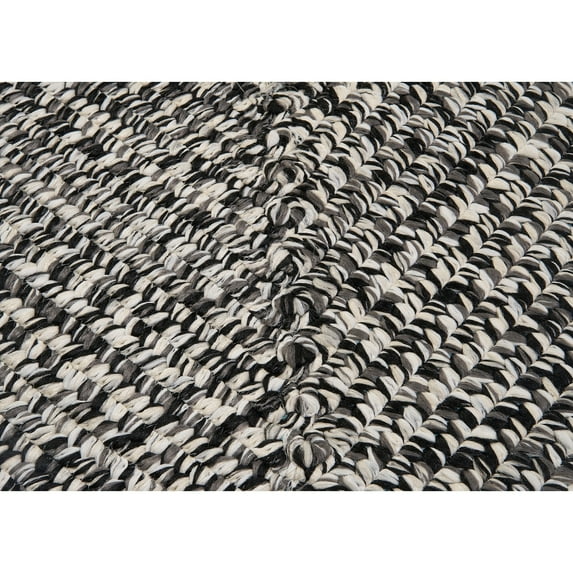 Colonial Mills Ocean's Edge Braided Indoor/ Outdoor Area Rug Black Lace 9' x 9' Square 10' Square Square