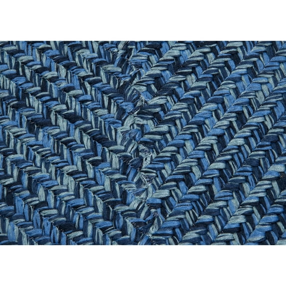 Colonial Mills Ocean's Edge Braided Indoor/ Outdoor Area Rug High Tide Blue 3' x 5' 3' x 5' Blue Rectangle